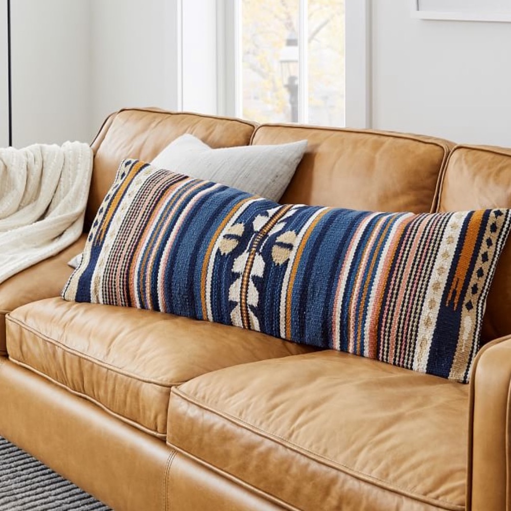 Woven Baja Pillow Cover 14x36  insert included
